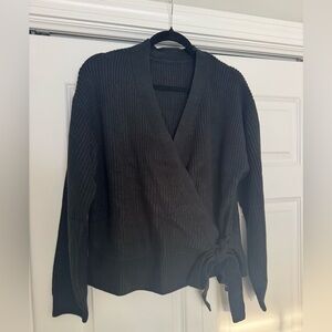 Black Wrap Sweater BRAND NEW